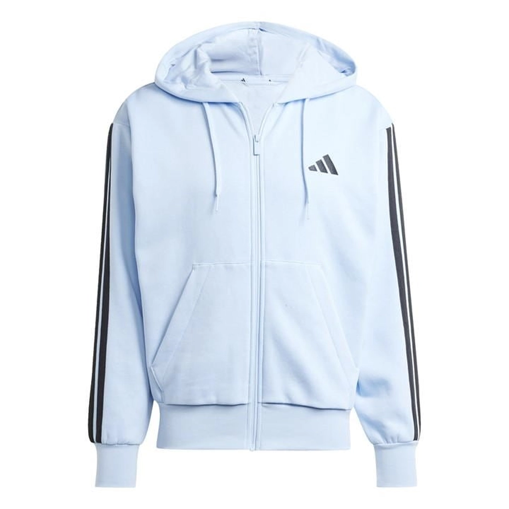 Adidas Originals Essentials Fleece 3-Stripes Full-Zip Hoodie Mens - Blue
